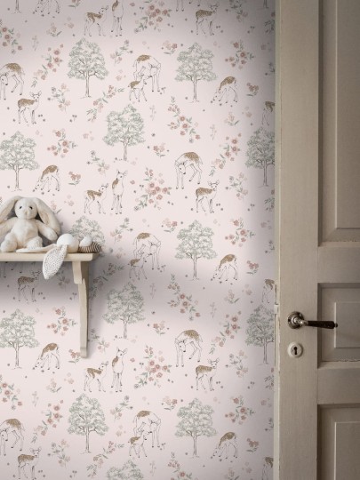 Tapeta Boras Tapeter Newbie 7473 Deer Love Miłośnicy Jelonków