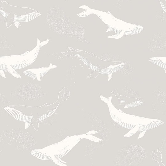 Tapeta Boras Tapeter Newbie 7452 Whales Wieloryby