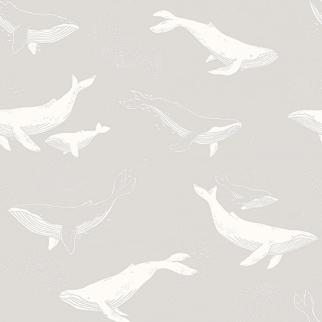 Tapeta Boras Tapeter Newbie 7452 Whales Wieloryby