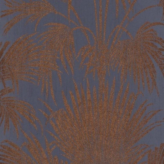 Tapeta Casadeco Belle Epoque BEEP 8224 64 15 Josephine Foil Bleu-Cuivre