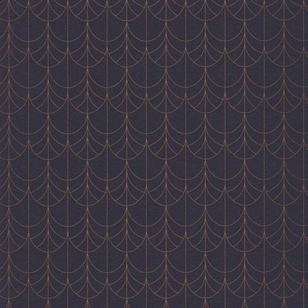 Tapeta Casadeco Belle Epoque BEEP 8226 64 38 Filament Bleu-Cuivre