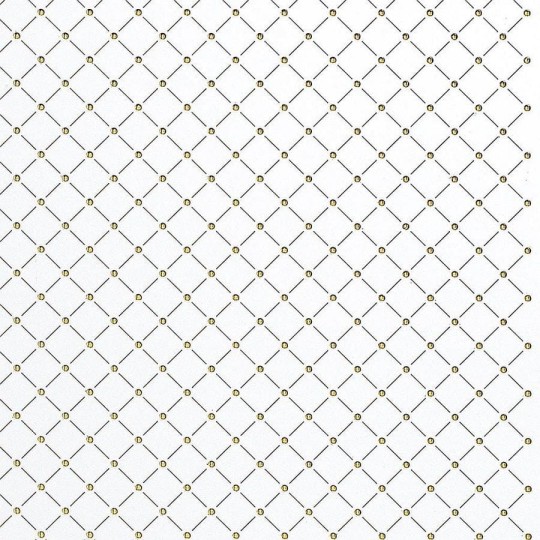 Mata dekoracyjna SIBU PL 3D H-10-30 Pearl White PF/Gold 17856 - [wersja samoprzylepna]