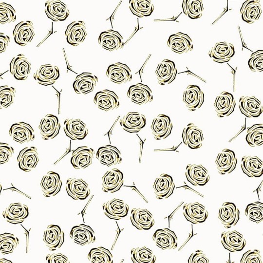 Mata dekoracyjna SIBU PL 3D ROSES Pearl White/ Gold 16444 - [wersja samoprzylepna]