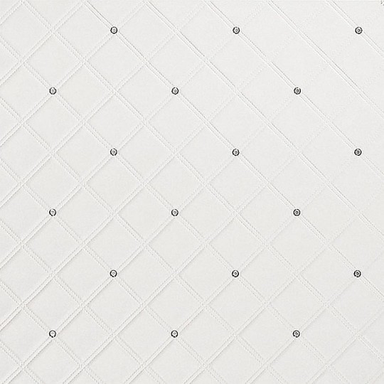 Mata dekoracyjna SIBU CR CRISTAL ROMBO 85 Bianco matt/Silver 15044 - [wersja samoprzylepna]