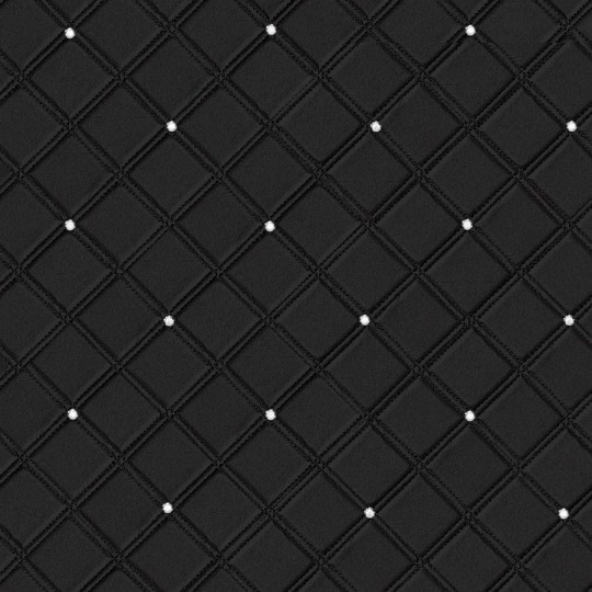 Mata dekoracyjna SIBU CR CRISTAL ROMBO 85 Nero matt/Silver 15034 - [wersja samoprzylepna]