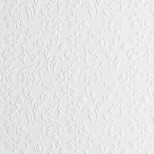 Mata dekoracyjna SIBU LL FLORAL White 13473 - [wersja samoprzylepna]