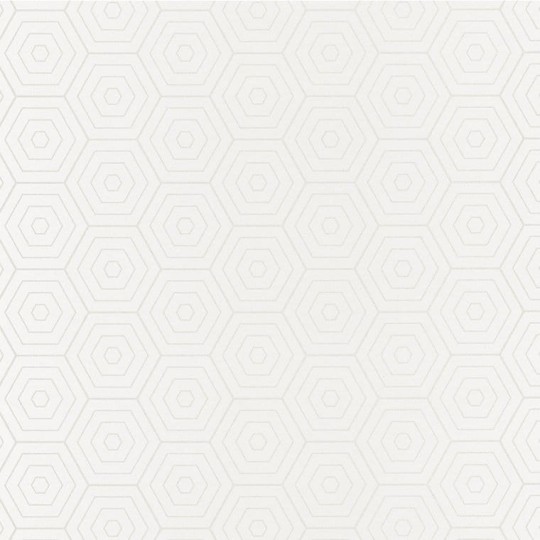 Tapeta Casadeco So White 3 SOWH 6860 00 05 Hexagone Shine