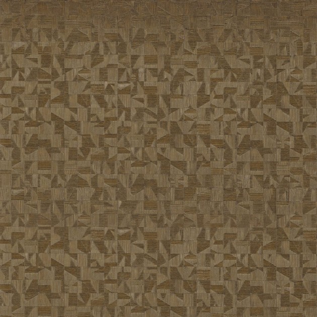 Casamance 74400344 Mansour Tiznit Dore fonce - tapeta w geometryczny wzór