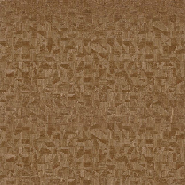Casamance 74400752 Mansour Tiznit Cuivre - tapeta w geometryczny wzór