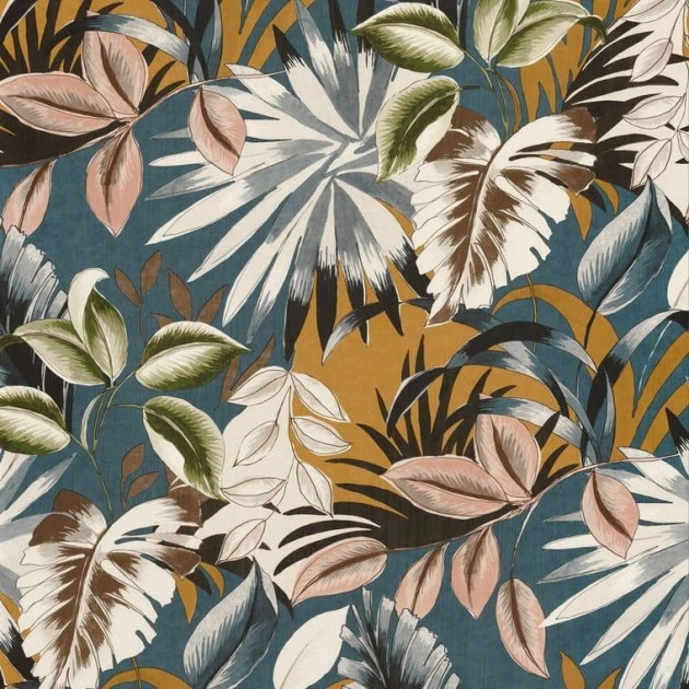 Casamance 74260354 Rio Madeira Floresta Multicouleurs - tapeta w egzotyczne liście