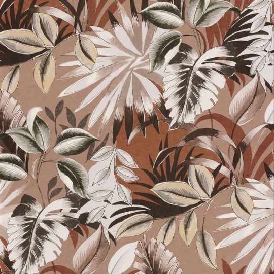 Casamance 74260456 Rio Madeira Floresta Poudre - tapeta w egzotyczne liście