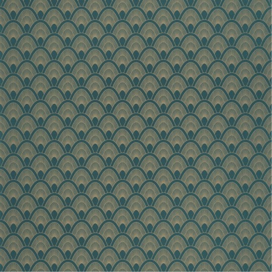 Caselio 101456903 Odyssee Mayotte - tapeta z motywem geometrycznych łusek