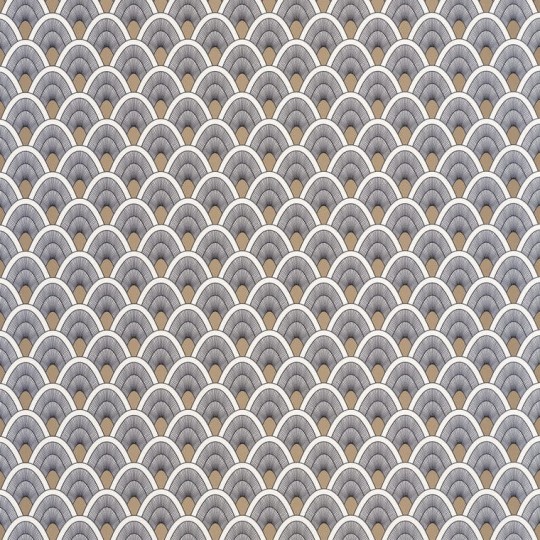 Caselio 101459128 Odyssee Mayotte - tapeta z motywem geometrycznych łusek