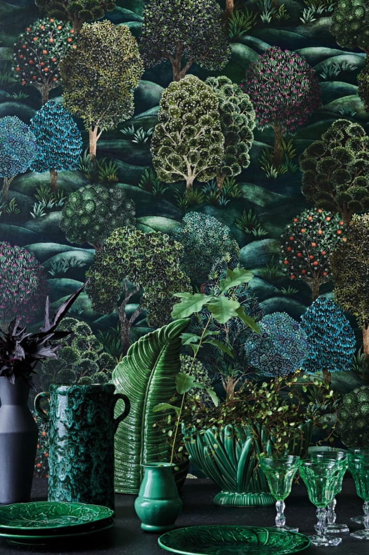 Cole & Son 115/9028 Botanical Botanica Forest - tapeta las