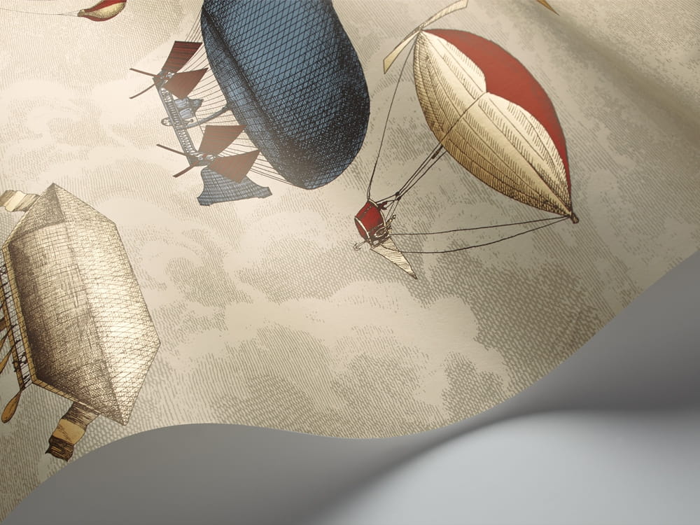 Tapeta Cole & Son Fornasetti 114/10020 Macchine Volanti - zestaw 2 rolek (A i B)