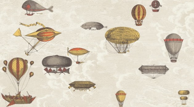 Tapeta Cole & Son - Fornasetti II - Macchine Volanti A i B 97/1001 - 2 rolki