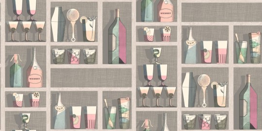 Tapeta Cole & Son Fornasetti Senza Tempo 114/23044 Cocktails