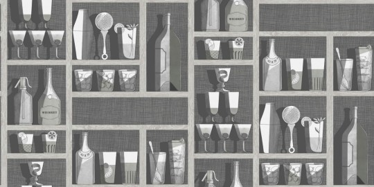 Tapeta Cole & Son Fornasetti Senza Tempo 114/23045 Cocktails
