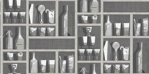 Tapeta Cole & Son Fornasetti Senza Tempo 114/23045 Cocktails