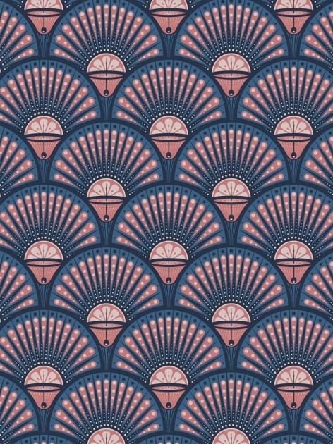 Divine Savages Deco Martini DVS001 - tapeta wachlarze art-deco