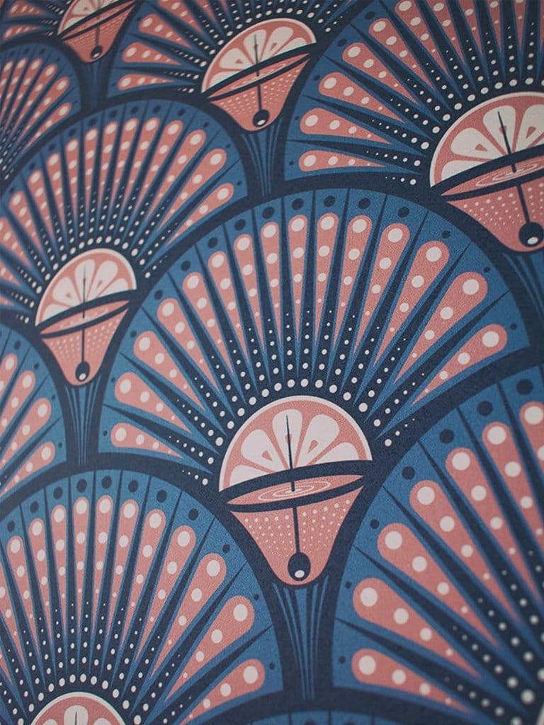 Divine Savages Deco Martini DVS001 - tapeta wachlarze art-deco