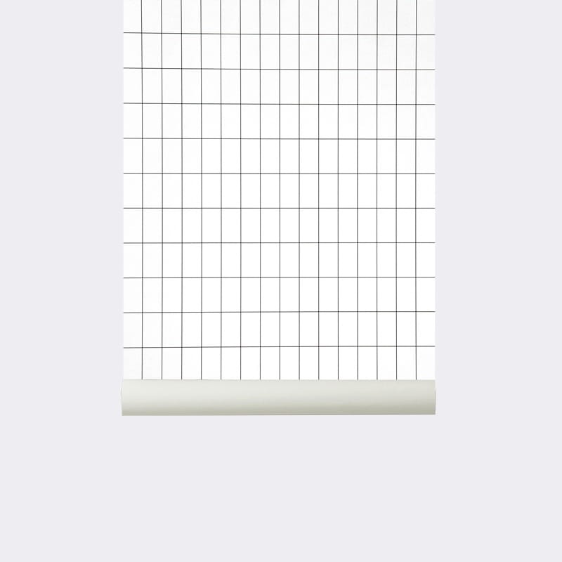 Tapeta Ferm LIVING Grid Black/White 160