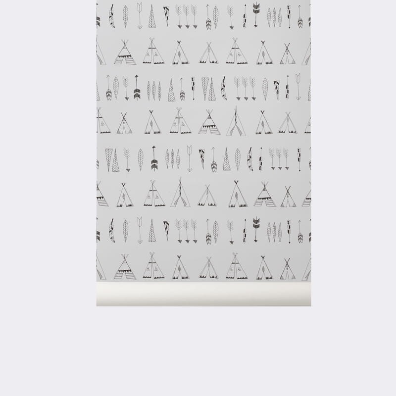 Tapeta Ferm LIVING Native Wallpaper 522 Tipi