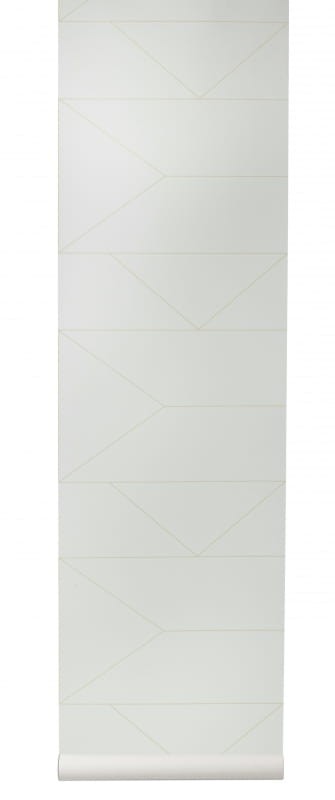 Tapeta Ferm LIVING - Lines Wallpaper - Off-white 168 Linie