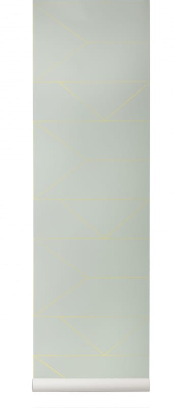 OL / Ferm Living 170 Lines Mint -  dostępne 2 rolki