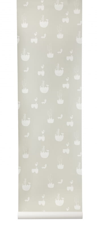 Tapeta Ferm LIVING - Landscape Wallpaper - Grey 527