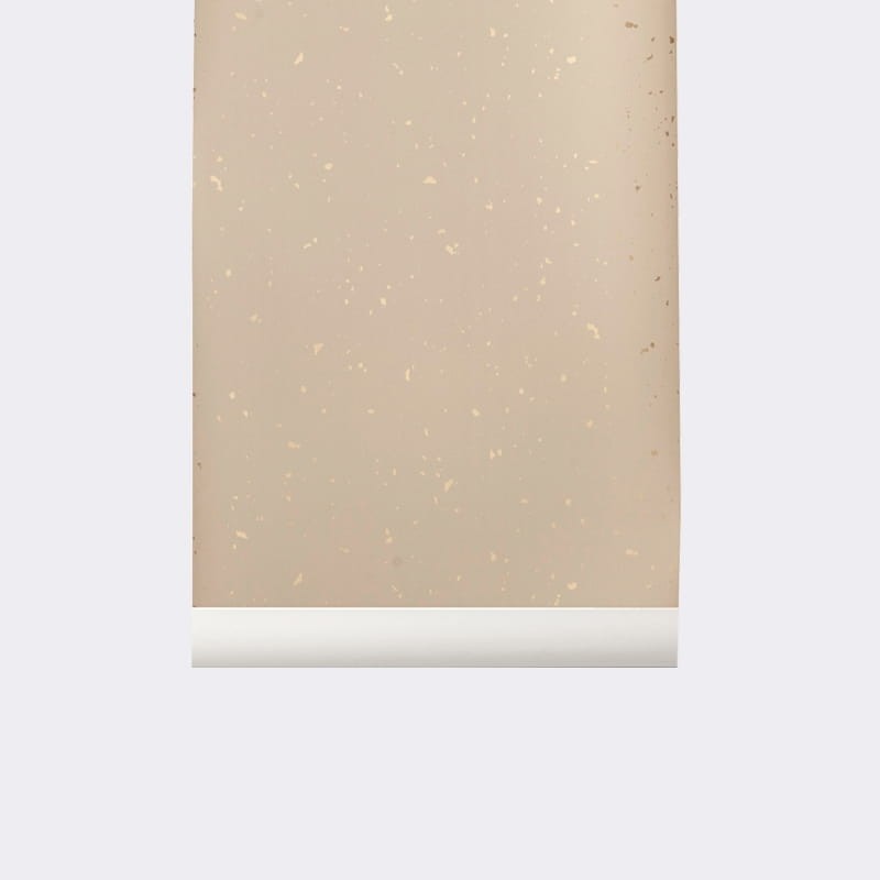Ferm Living 173 Confetti Rose - tapeta z drobinkami złota