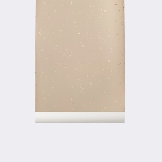 Ferm Living 173 Confetti Rose - tapeta z drobinkami złota