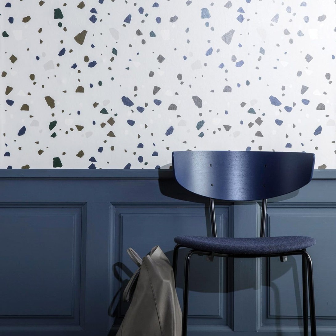 Tapeta Ferm LIVING - Terrazzo / Lastryko / Lastriko Grey 179
