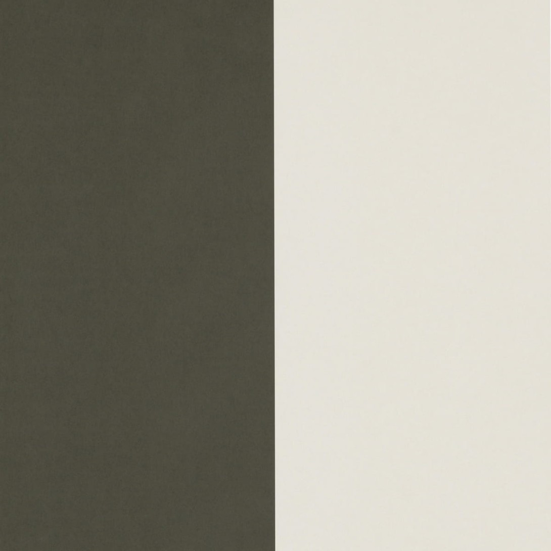 Tapeta Ferm LIVING - Thick Lines Wallpaper - Green/Off White 542