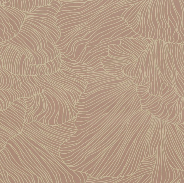 Tapeta Ferm LIVING - Coral Wallpaper - Dusty Rose/Beige 538