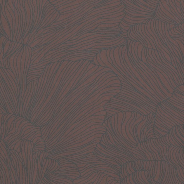Tapeta Ferm LIVING - Coral Wallpaper - Bordeaux/Dark Blue 539