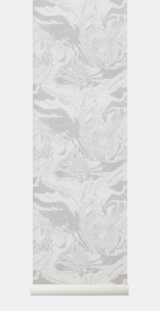 Tapeta Ferm LIVING - Marbling Wallpaper - Beige 187