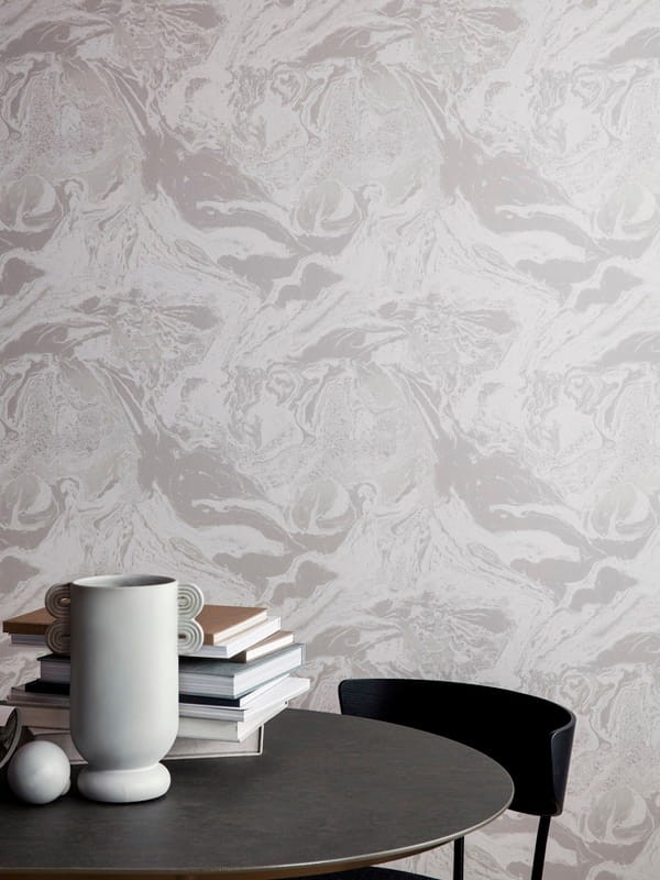 Tapeta Ferm LIVING - Marbling Wallpaper - Beige 187