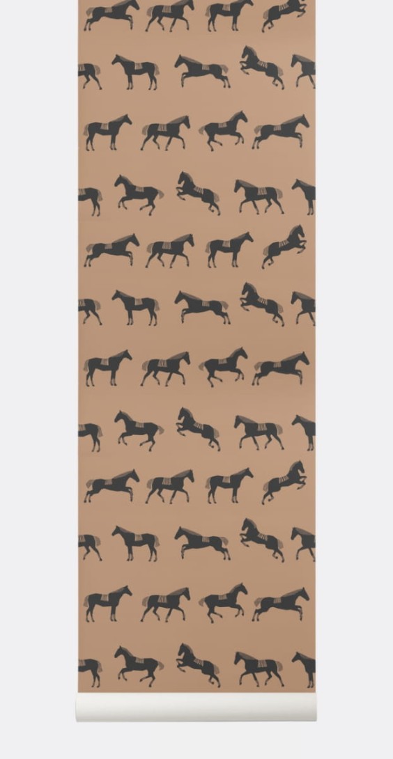 Tapeta Ferm LIVING - Horse Wallpaper 193