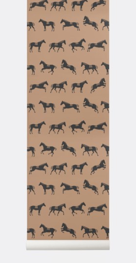 Tapeta Ferm LIVING - Horse Wallpaper 193