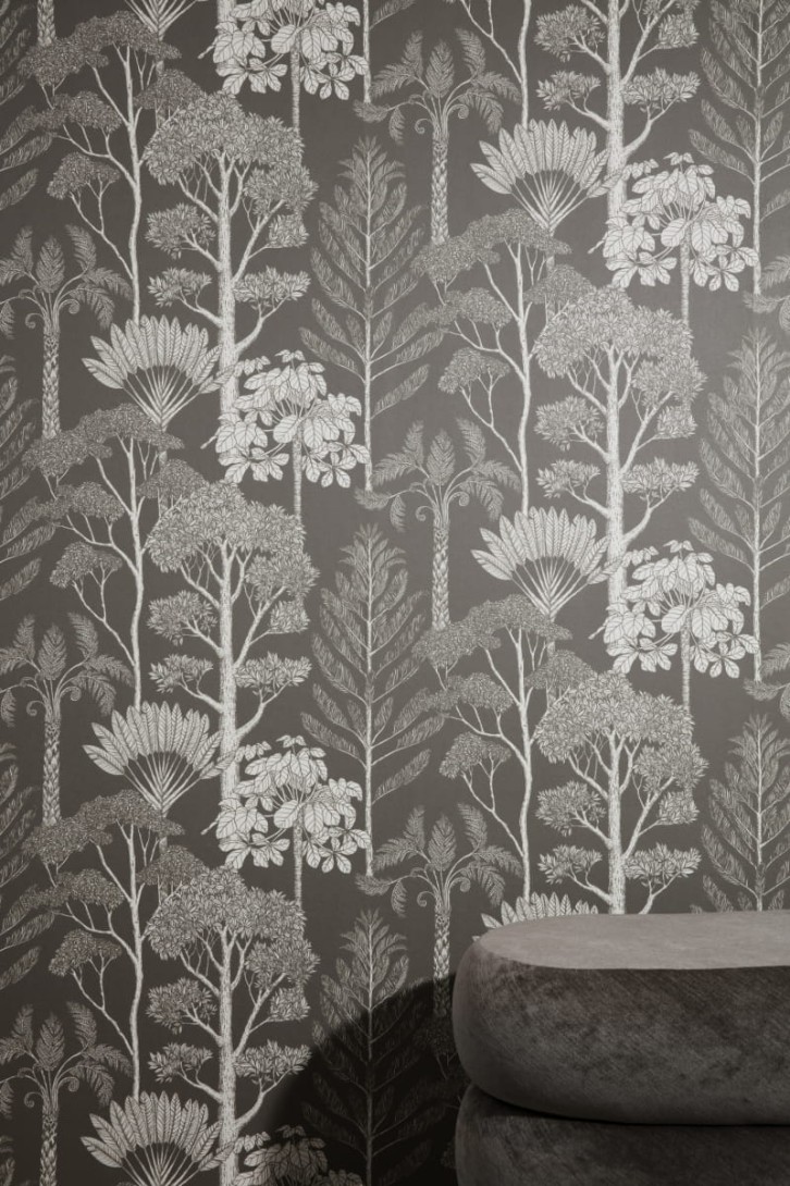 Tapeta Ferm LIVING Katie Scott Trees 100237324 Brown Grey Drzewa
