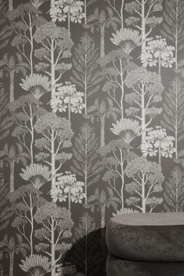 Tapeta Ferm LIVING Katie Scott Trees 100237324 Brown Grey Drzewa