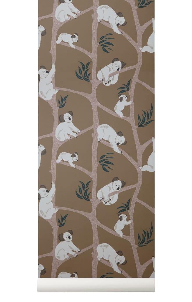 Tapeta Ferm LIVING Koala 192 Mustard