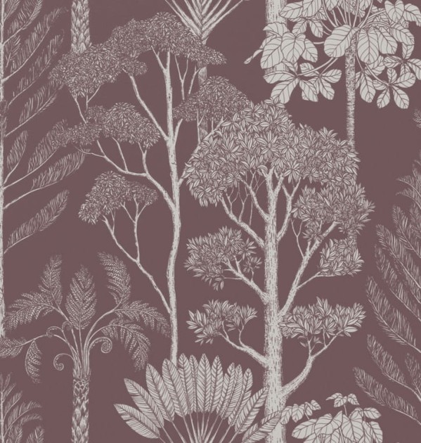Tapeta Ferm LIVING Katie Scott Trees 1002372763 Mahogany Drzewa