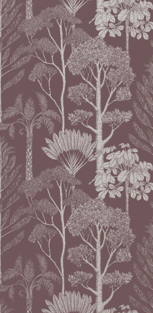 Tapeta Ferm LIVING Katie Scott Trees 1002372763 Mahogany Drzewa