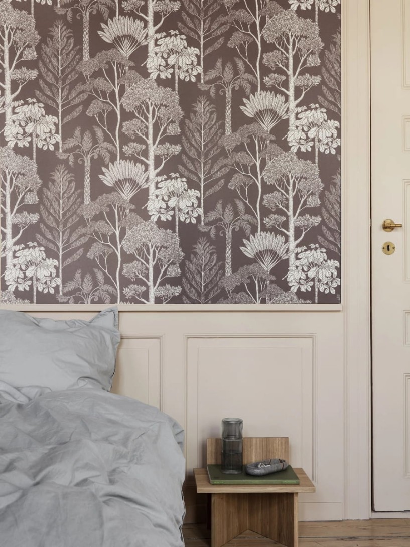 Tapeta Ferm LIVING Katie Scott Trees 1002372763 Mahogany Drzewa