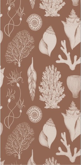 Ferm Living 100236677 Katie Scott Shells Toffee - tapeta muszelki
