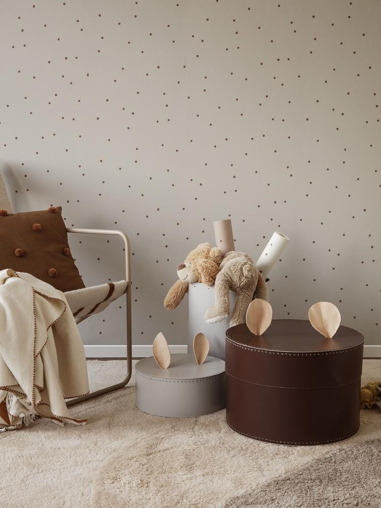 Ferm Living 1102242689 Dot Off-White - tapeta w kropki