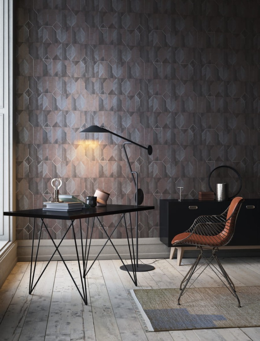 Tapeta Khroma Prisma PRI006 Marquetry Acacia