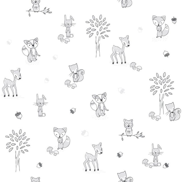 Tapeta Kidswalls Puck & Rose 27125 Zwierzęta